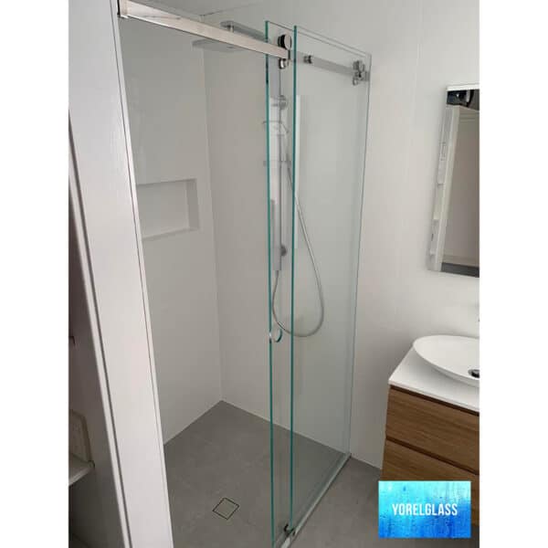 10mm Ultraclear Toughened Glass Sliding Shower Screen Panel & Hardware Kit - Return, Fixed, Door & Return