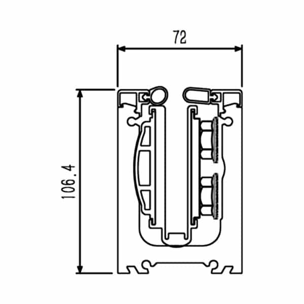 Modern 106 Ultra-Tilt SGP Recess Fixed Channel