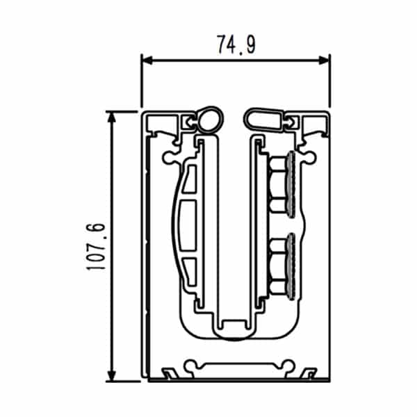 Modern 106 Ultra-Tilt SGP Side Fixed Channel