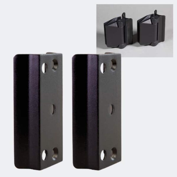 Polaris 125 Series Glass to Round Post Hinge Set (125PRP)
