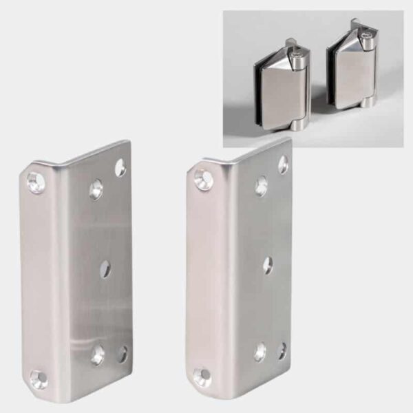Polaris 125 Series Glass to Square Post Hinge Set (125PSP)