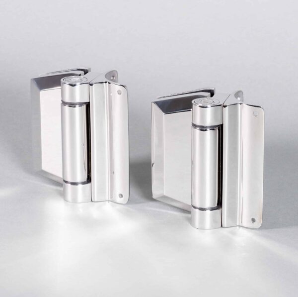 Polaris 155 Series Round Post to Glass Gate Hinge Set (155PGRP)