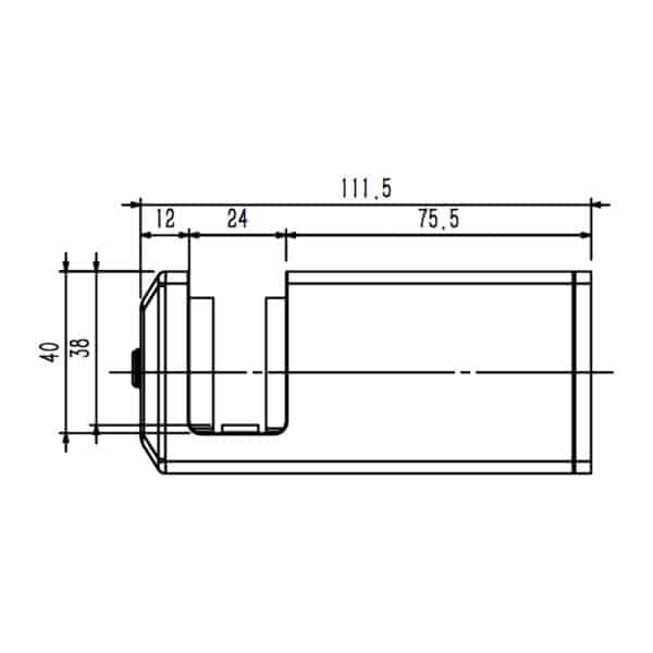 Modern Juliet Balcony SGP Face Fixed Clamp (50JBC)