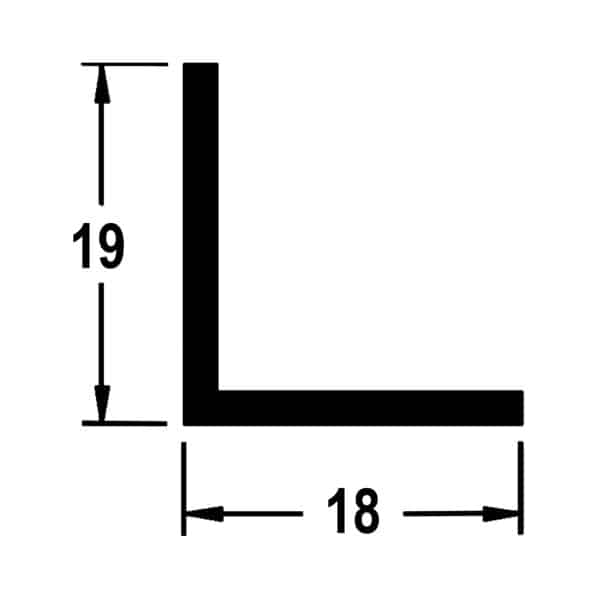 Modern Aluminium Shower Angle Section (AS18)
