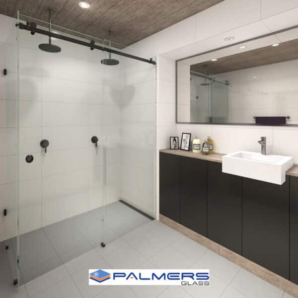 Aquaslide 2000 Frameless Sliding Shower Kit (AS2000)