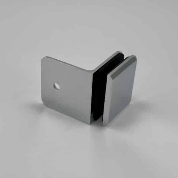 Modern Bevel 90° Glass to Wall/Floor Shower Bracket (BMBS90)