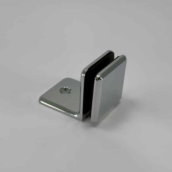 Modern Bevel 90° Glass to Wall/Floor Shower Bracket (BMBS90)