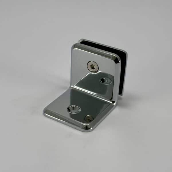 Modern Bevel 90° Glass to Wall/Floor Shower Bracket (BMBS90)