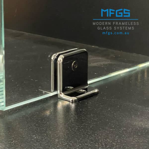 Modern Bevel 90° Glass to Wall/Floor Shower Bracket (BMBS90SF)