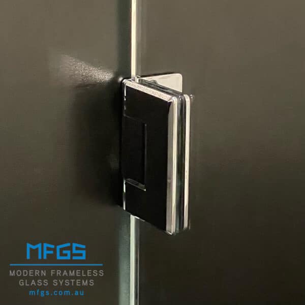 Modern Bevel Glass to Wall Heavyweight Shower Hinge (BMF1-L3)