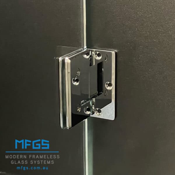 Modern Bevel Glass to Wall Heavyweight Shower Hinge (BMF1-L3)