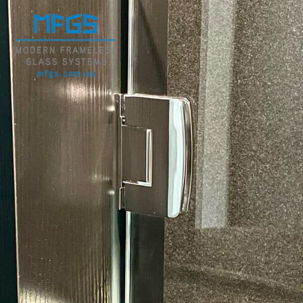 Crest 90° Polished Chrome Glass to Wall Heavyweight Shower Hinge (CH1-L C)