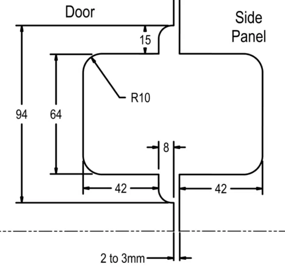 Elite 90° Glass to Glass Heavyweight Shower Hinge (ES2.90) - Image 2