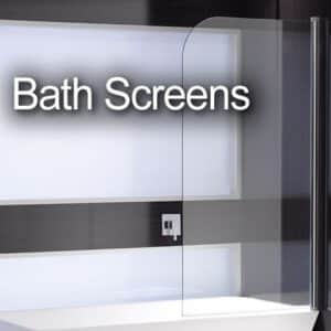 DIAS Freestyle Single Panel 200mm Radius Bath Screen