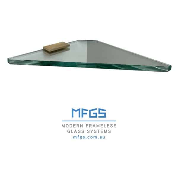 Modern Angled Glass Corner Shelf (GSA)
