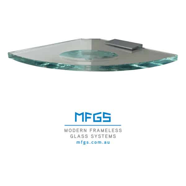 Modern Radius Glass Corner Soap Shelf (GSS...)