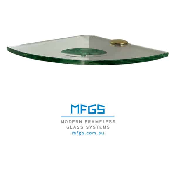 Modern Radius Glass Corner Soap Shelf (GSS...)