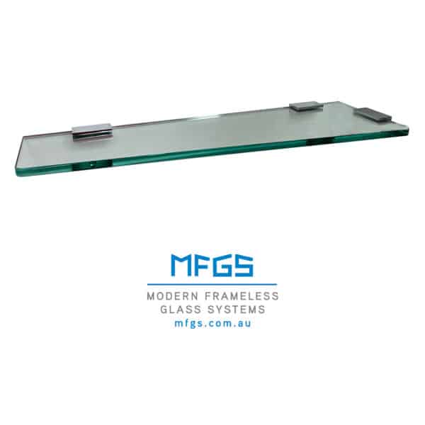 Modern Tapered Glass Shelf