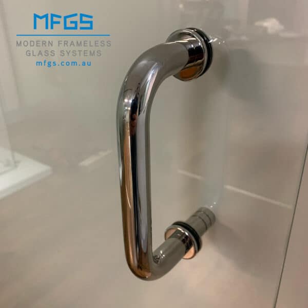 Modern D Shower Pull Handle with Knob & Button (M152K)