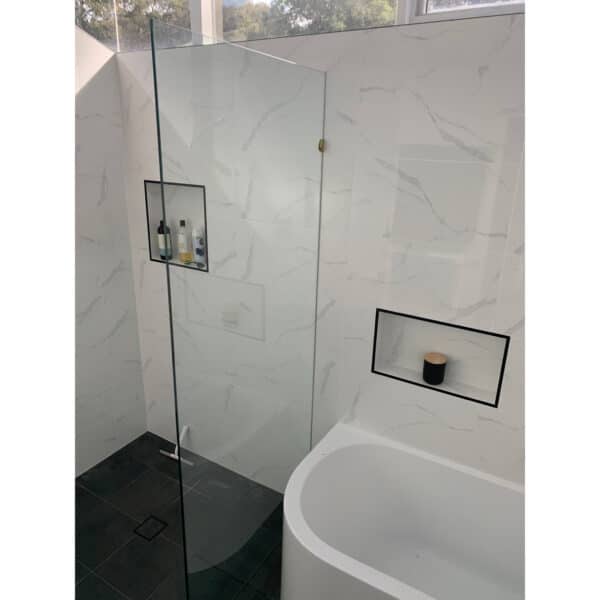Modern/Elite Half Round Glass Shelf Bracket for 6/8/10/12/15mm Glass (MB/SB)