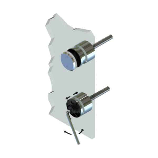Modern Ø50mm Adjustable Glass Anchor (MB50x40-50/S2)