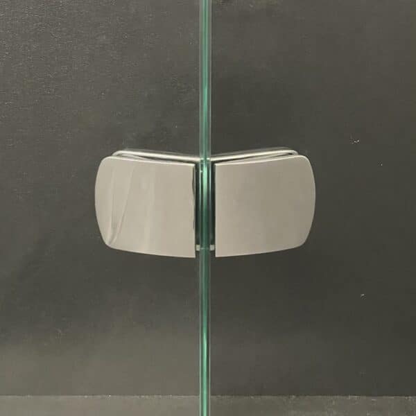 Polished Chrome 135° Crest Glass to Glass Shower Bracket