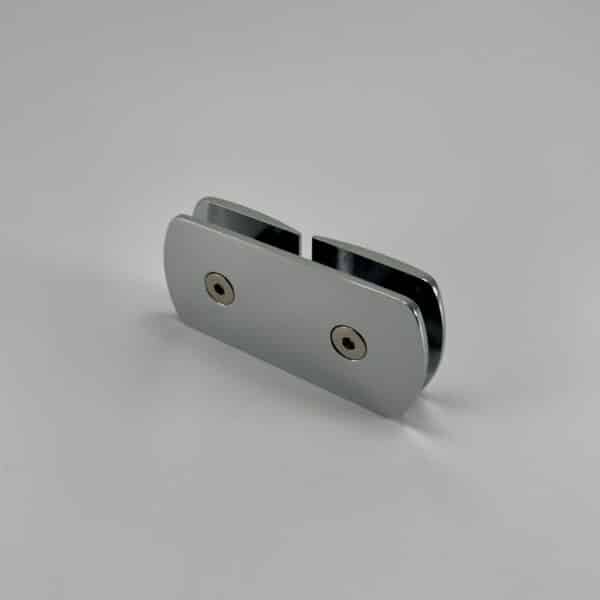 Polished Chrome 180° Crest Glass to Glass Shower Bracket