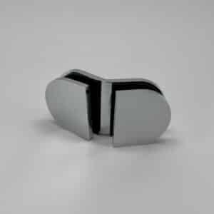 Modern 135° Round Glass to Glass Shower Bracket (MBR135D)