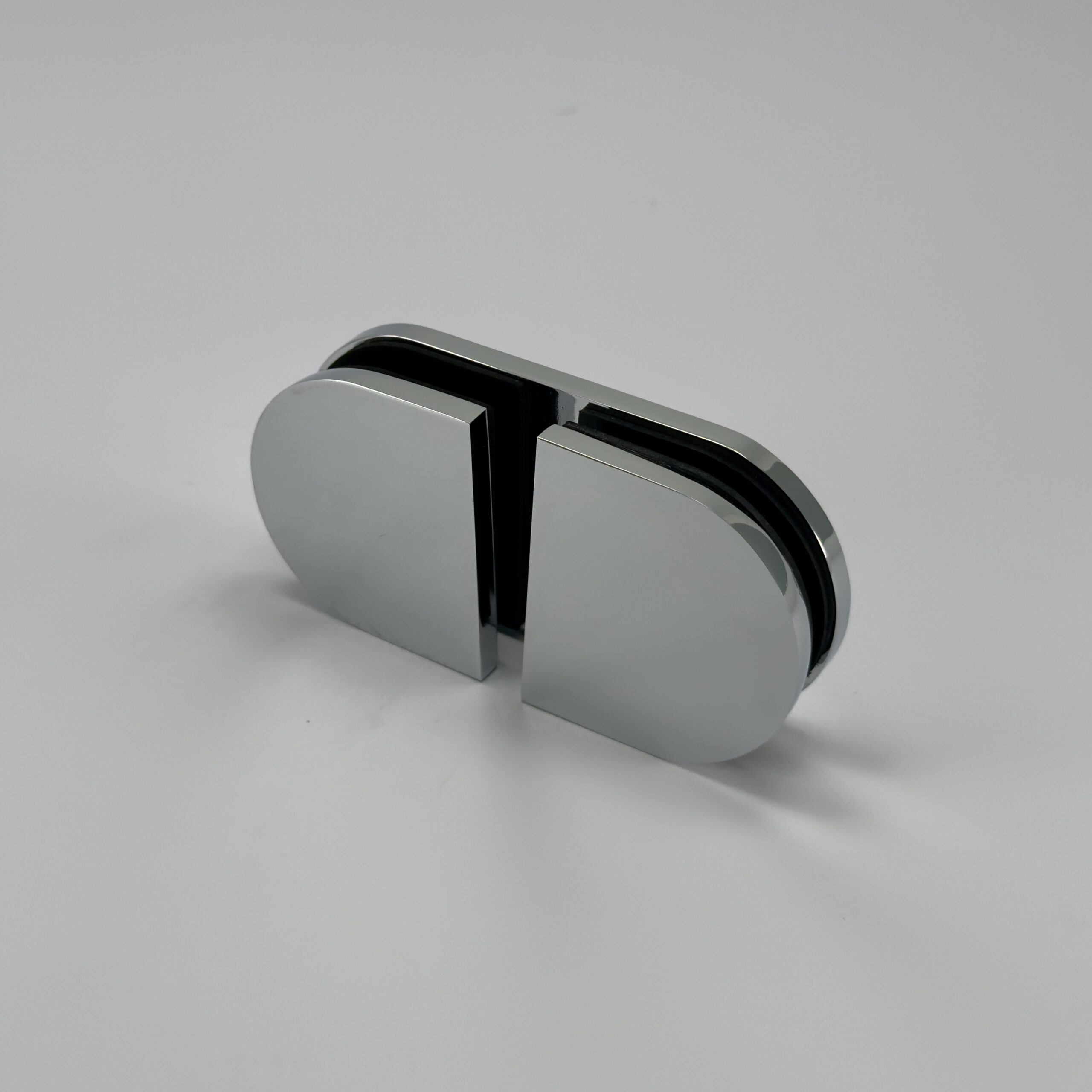 Modern 180° Round Glass to Glass Shower Bracket (MBR180D)