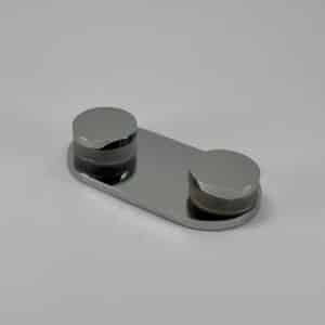 Modern 180° Round Glass to Glass Shower Bracket (MBR180D/B)