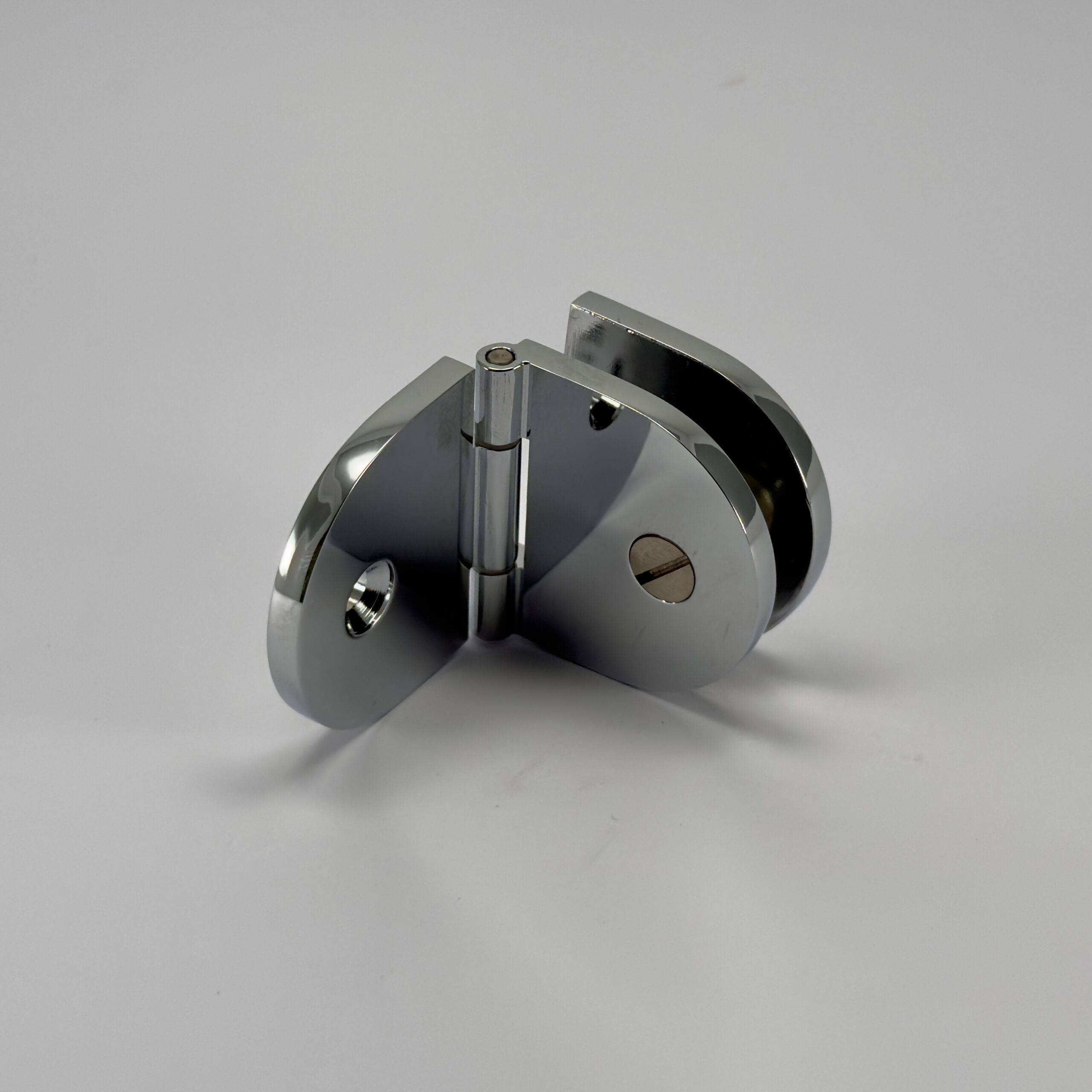 Modern 90° Round Adjustable Glass to Wall Shower Bracket (MBR90-A)