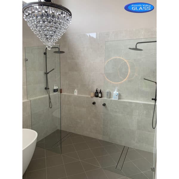 Modern/Elite 90° Round Glass to Wall / Floor Shower Bracket (MBR90/SB50)