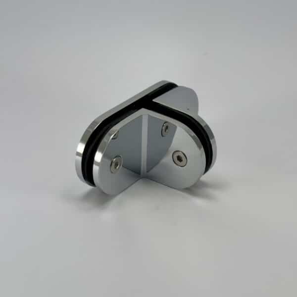 Modern 90°/180° Round Glass to Glass Shower T Bracket (MBR90/180)