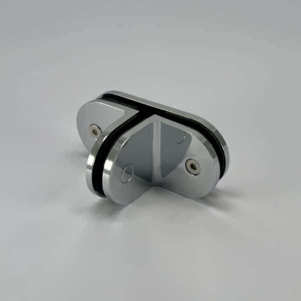Modern 90°/180° Round Glass to Glass Shower T Bracket (MBR90/180)