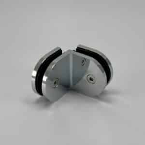 Modern 90° Round Glass to Glass Shower Bracket (MBR90D)