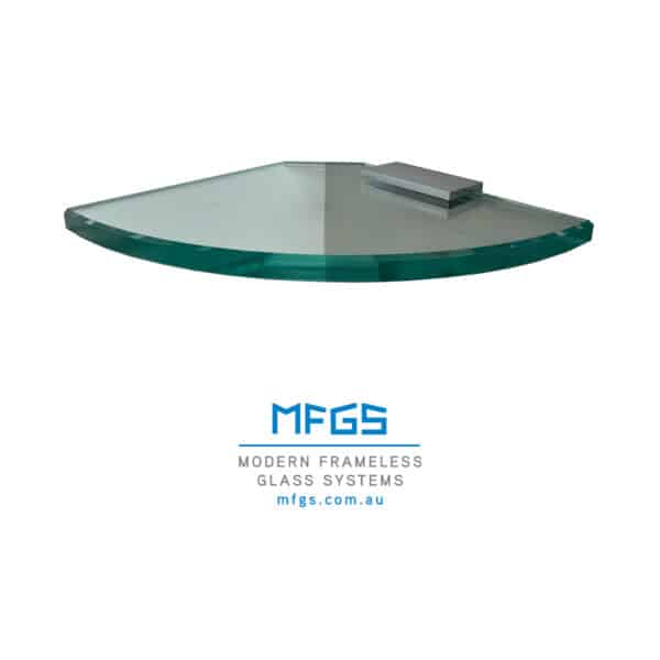 Modern/Elite Half Square Glass Shelf Bracket for 6/8/10/12/15mm Glass (MBS/SB.SQ)