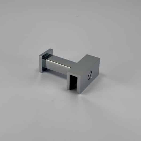 Modern Square Friction Fit Robe Hook for 10mm Glass (MBS10RH)