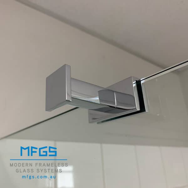 Modern Square Friction Fit Robe Hook for 10mm Glass (MBS10RH)