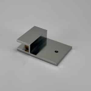 Modern 180° Square Glass to Nib Wall / Bath Shower Bracket for 10mm Glass (MBS10VL)