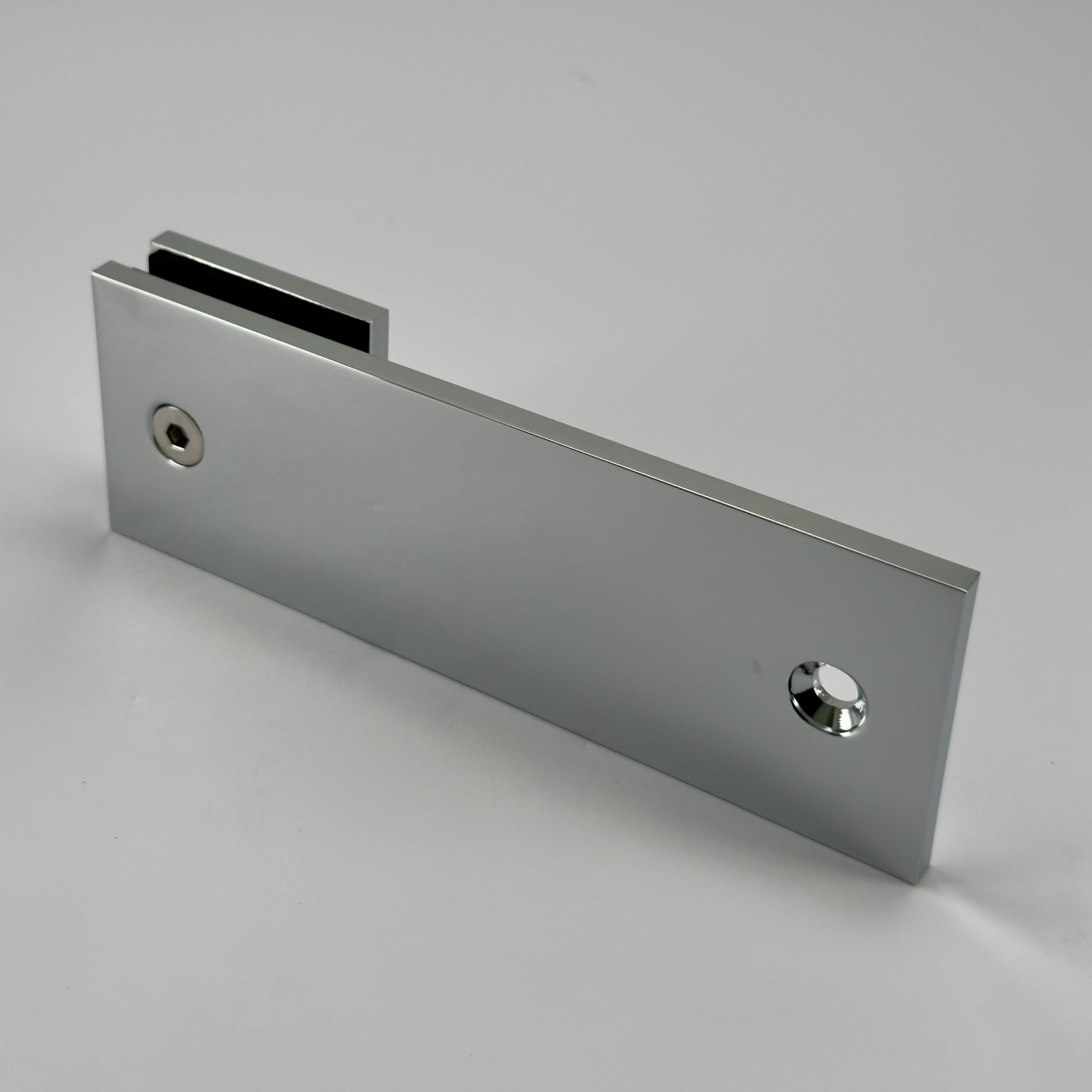 Modern 180° Square Glass to Wall Shower Bracket (MBS180x150)