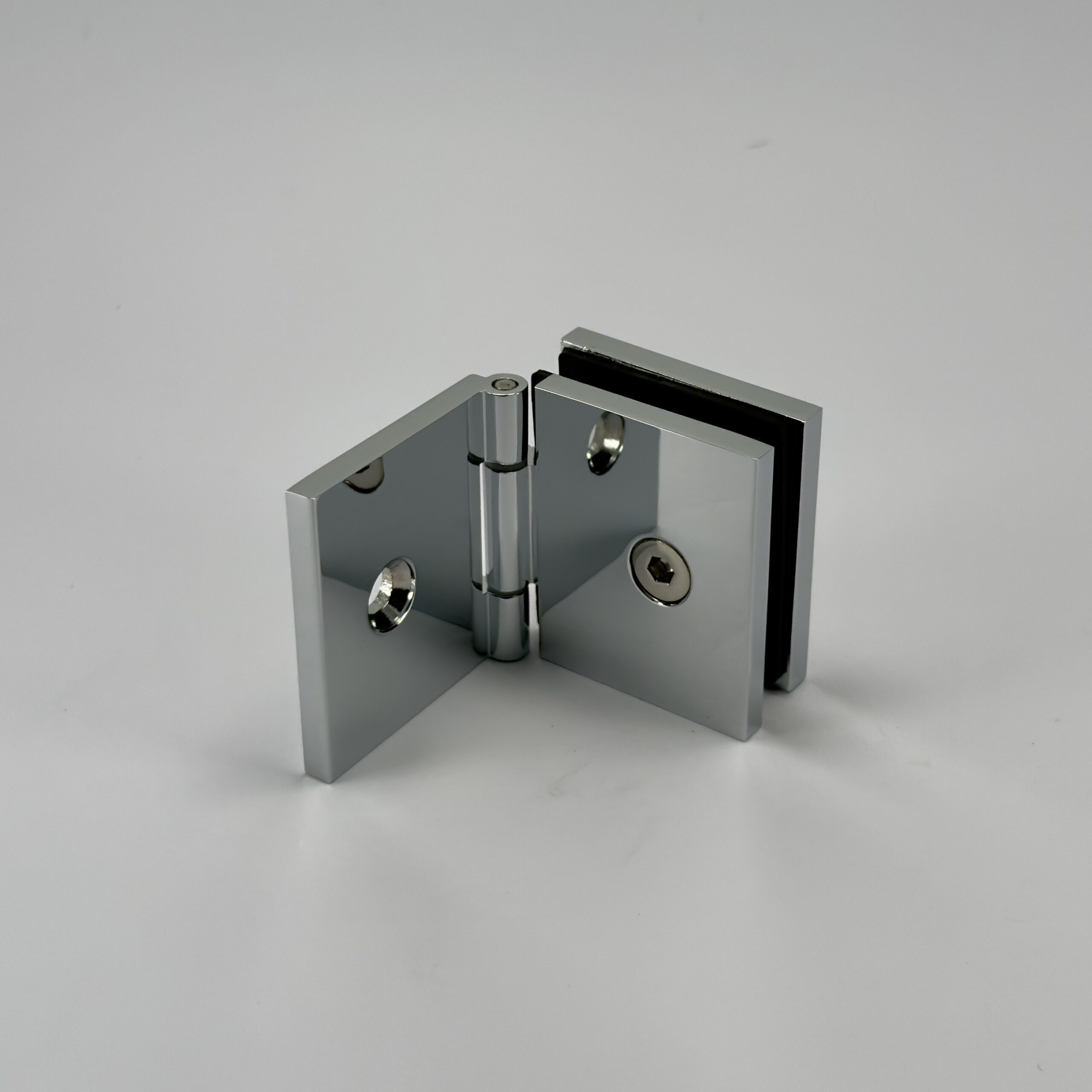 Modern 90° Square Adjustable Glass to Wall Shower Bracket (MBS90-A)