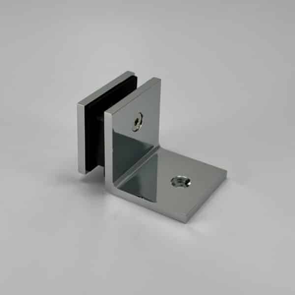 Modern/Elite 90° Square Glass to Wall / Floor Shower Bracket (MBS90/SB50.SQ)