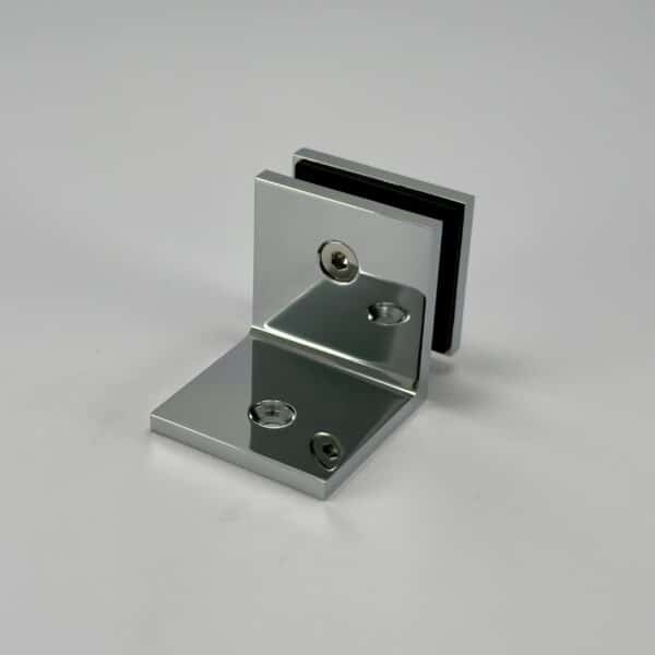 Modern/Elite 90° Square Glass to Wall / Floor Shower Bracket (MBS90/SB50.SQ)