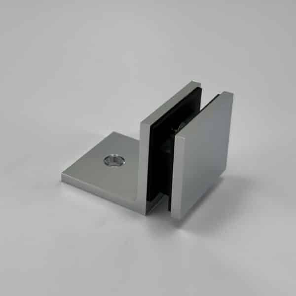 Modern/Elite 90° Square Glass to Wall / Floor Shower Bracket (MBS90/SB50.SQ)