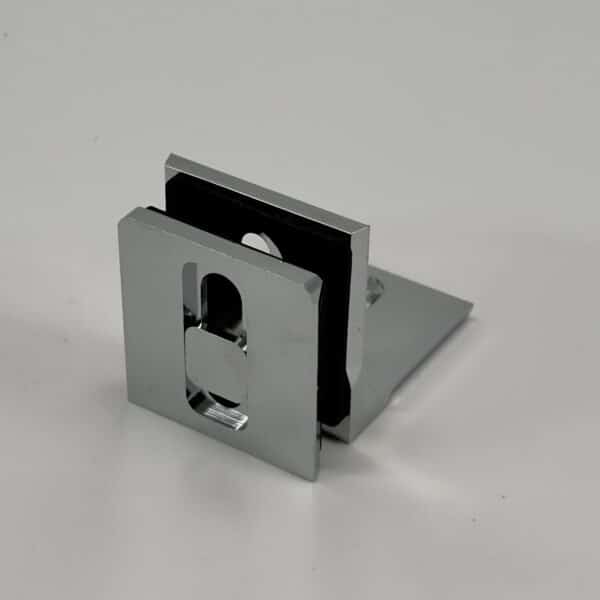Modern 90° Square Hybrid Adjustable Glass to Wall / Floor Shower Bracket (MBS90-H)