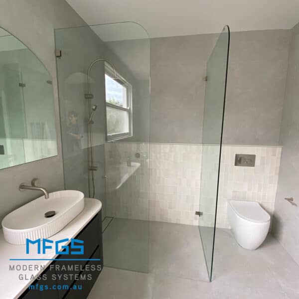 Modern/Elite 90° Square Glass to Wall / Floor Shower Bracket (MBS90/SB50.SQ)