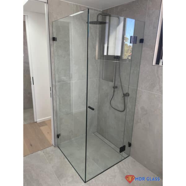 Modern/Elite 90° Square Glass to Wall / Floor Shower Bracket (MBS90/SB50.SQ)