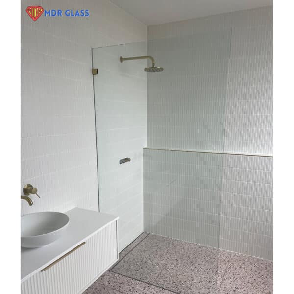 Modern/Elite 90° Square Glass to Wall / Floor Shower Bracket (MBS90/SB50.SQ)