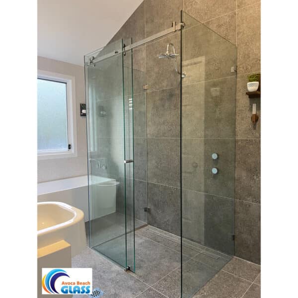 Modern/Elite 90° Square Glass to Wall / Floor Shower Bracket (MBS90/SB50.SQ)