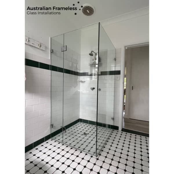 Modern/Elite 90° Square Glass to Wall / Floor Shower Bracket (MBS90/SB50.SQ)
